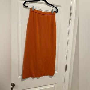 Elegant Orange Women's Skirt